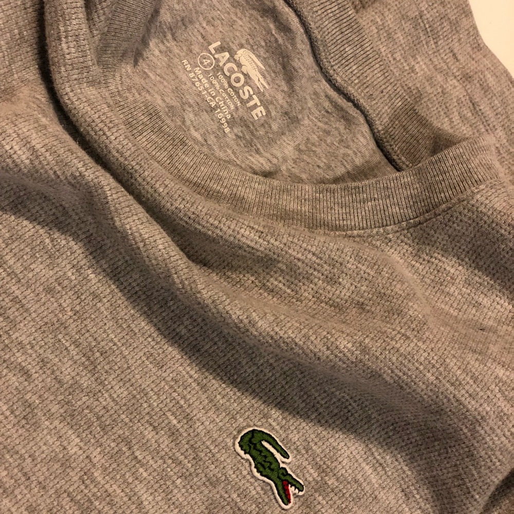 Lacoste Thermal Henley Gray